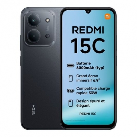 Redmi 15C  4/128 GB  Noir