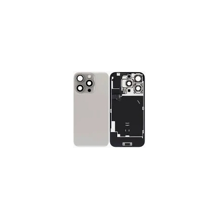 VITRE ARRIERE IPHONE 16 PRO  GRIS NATUREL + LENS + MAGSAFE + NAPPE FLASH ET MICRO