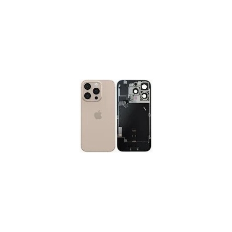 VITRE ARRIERE IPHONE 16 PRO MAX GOLD + LENS + MAGSAFE + NAPPE FLASH ET MICRO