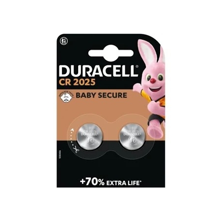 DURACELL 2025 Piles Boutons au lithium 3V (lot de 2)