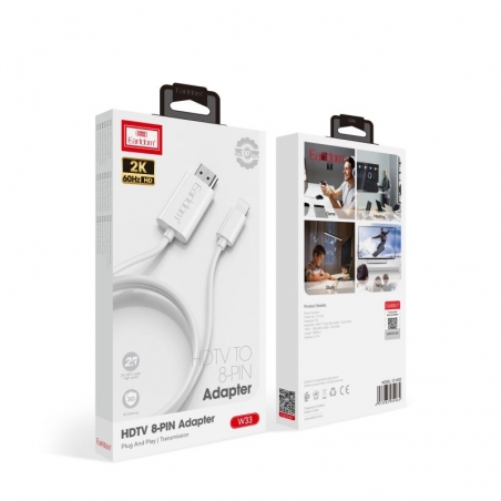 Cable Earldom adaptateur lighting - HDMI 4K, 2м