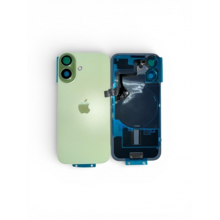VITRE ARRIERE IPHONE 17 VERT + LENS + MAGSAFE + NAPPE FLASH ET MICRO