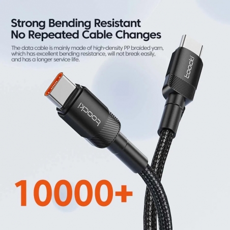 Câble de charge rapide Toocki USB-C vers USB-C 240W