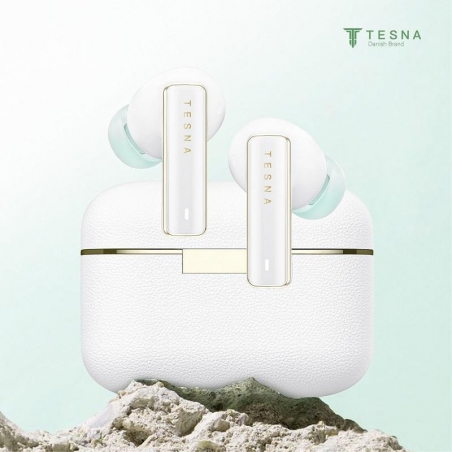 Écouteurs Bluetooth TESNA Free7 Vert - ANC, Bluetooth 5.4 et Autonomie Longue Durée