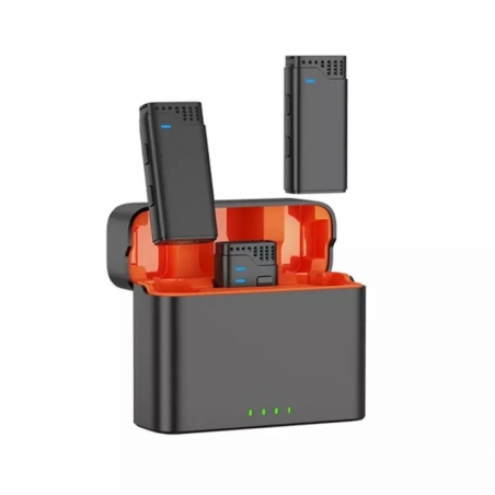 Microphone Sans Fil JMARY MW-16 USB-C to Lightning avec Réduction du Bruit