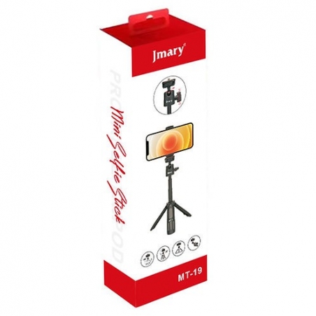 Trépied Smartphone JMARY MT-19 - Support Téléphone Compact pour TikTok, Vlog et Streaming