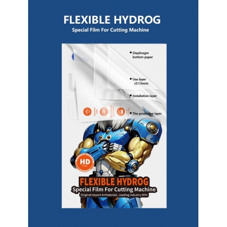 FILM HYDROGEL HD TPU WOTAER POUR MACHINE ILLIMITEE (50PCS)