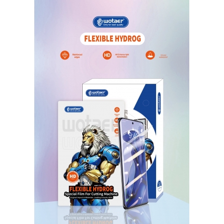 FILM HYDROGEL HD TPU WOTAER POUR MACHINE ILLIMITEE (50PCS)