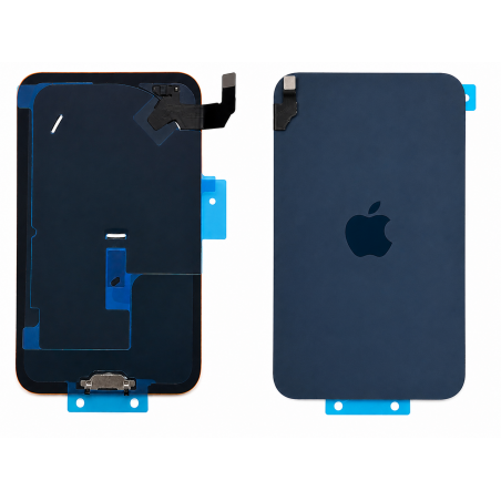 Vitre Arrière iPhone 17 pro Bleu avec MagSafe + charge induction