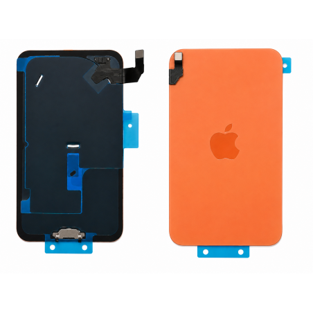 Vitre Arrière iPhone 17 pro Orange avec MagSafe + charge induction
